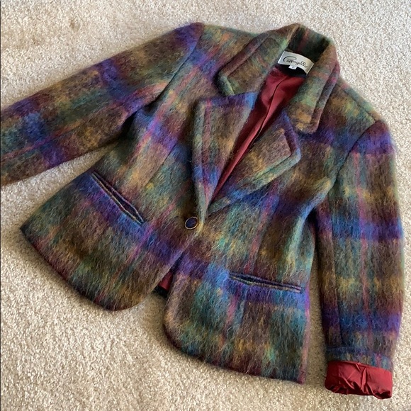 Mohair Blazer Coat vintage size 6 - Picture 1 of 8